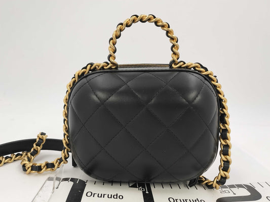 CHANEL Top Handle Small Vanity 2WAY Shoulder Bag