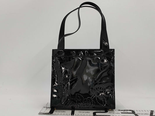 CHANEL Camellia Tote Patent Leather Tote Bag