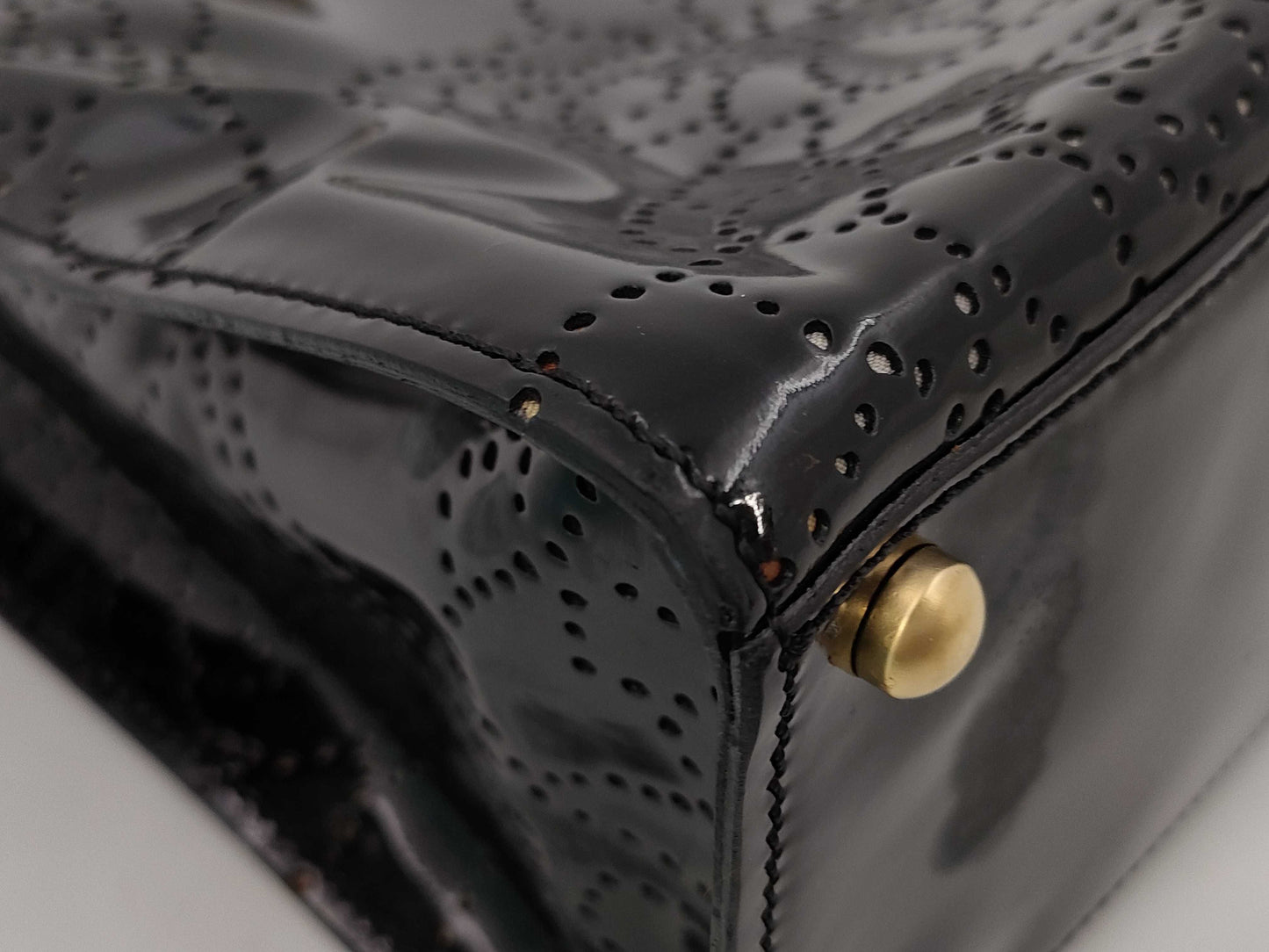 CHANEL Camellia Tote Patent Leather Tote Bag