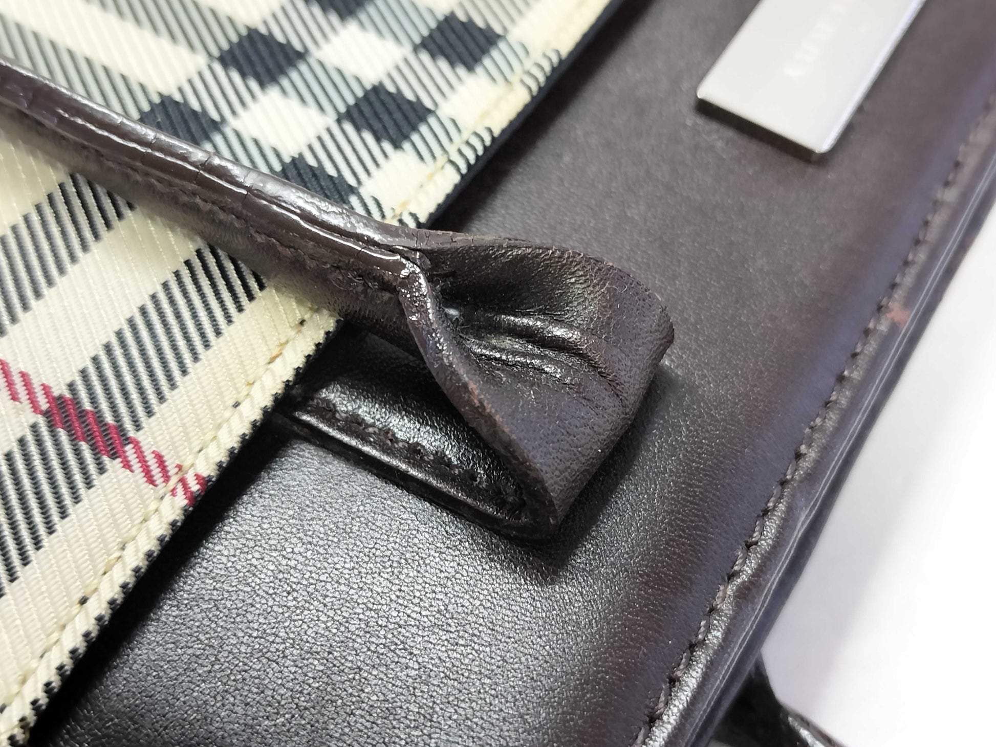 BURBERRY Plaid Bag Handbag Handbag