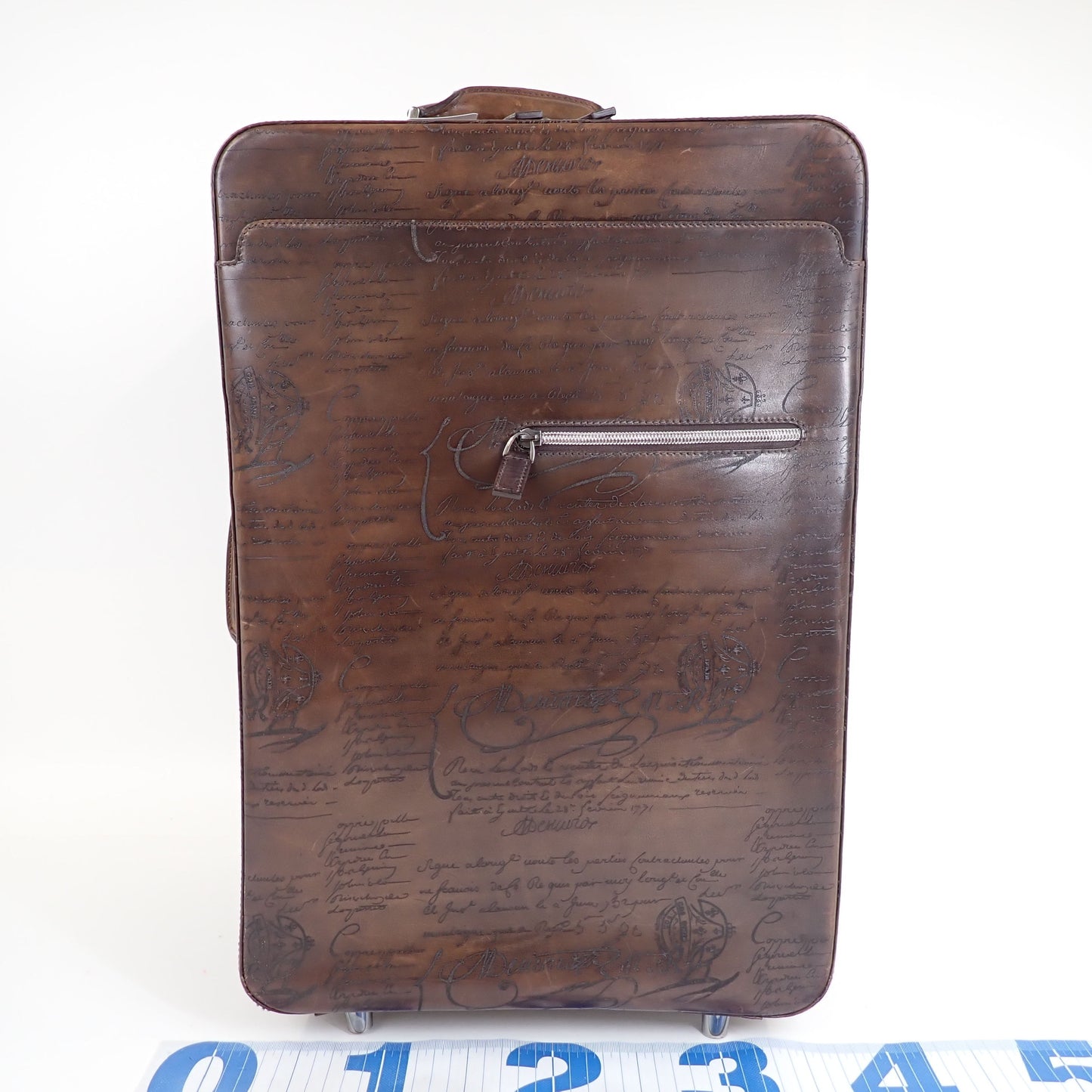 Berluti Formula 1000 Calligraphy Scrib Leather Suitcase Carry Case Carry Bag