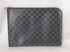 LOUIS VUITTON Damier Graphite Clutch Bag Damier Graphite Clutch Bag
