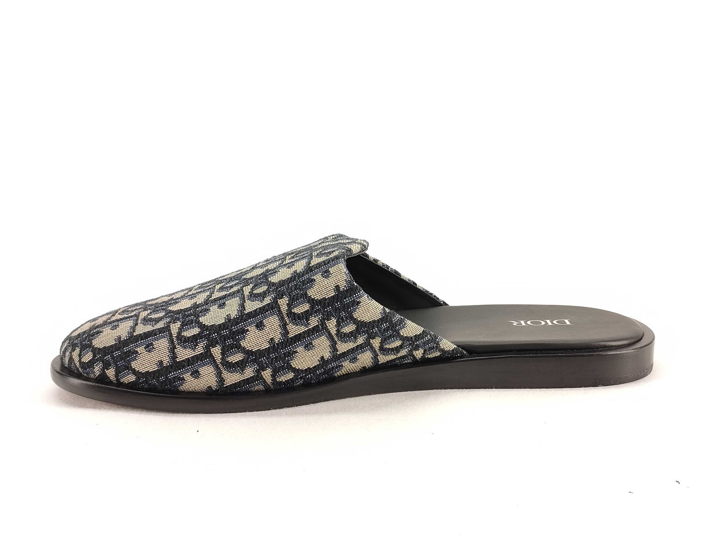 Dior Trotter Mule Sandals Oblique Canvas Navy #41 Sandals