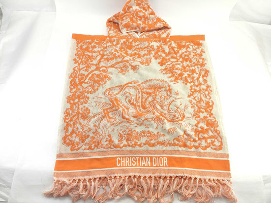 Dior Towel Poncho Orange Poncho