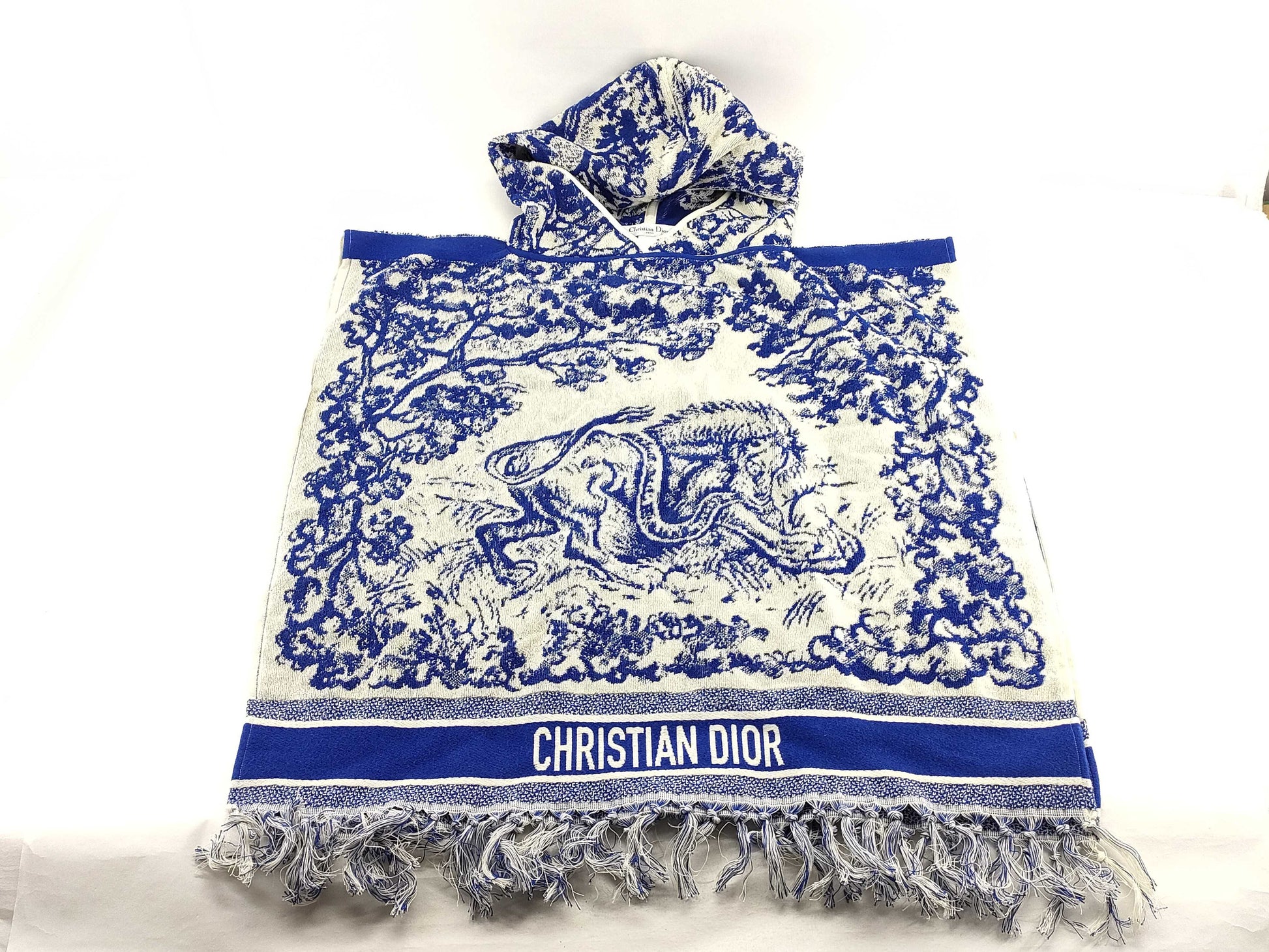 Dior Towel Poncho Blue Poncho