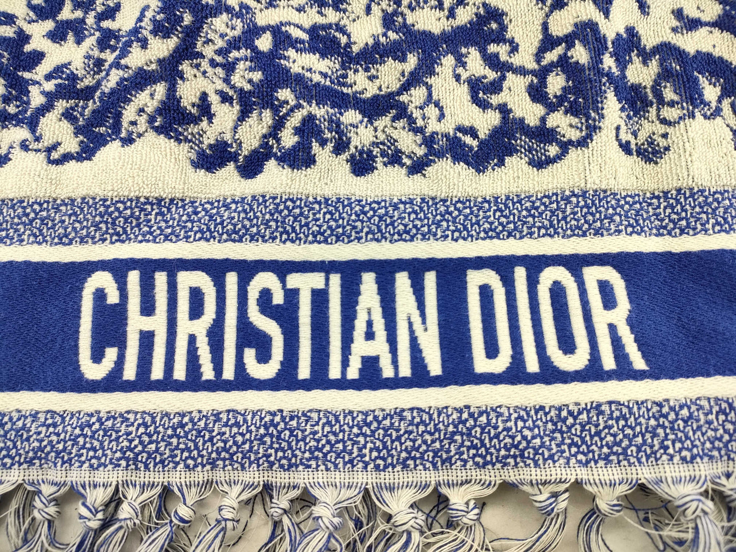 Dior Towel Poncho Blue Poncho