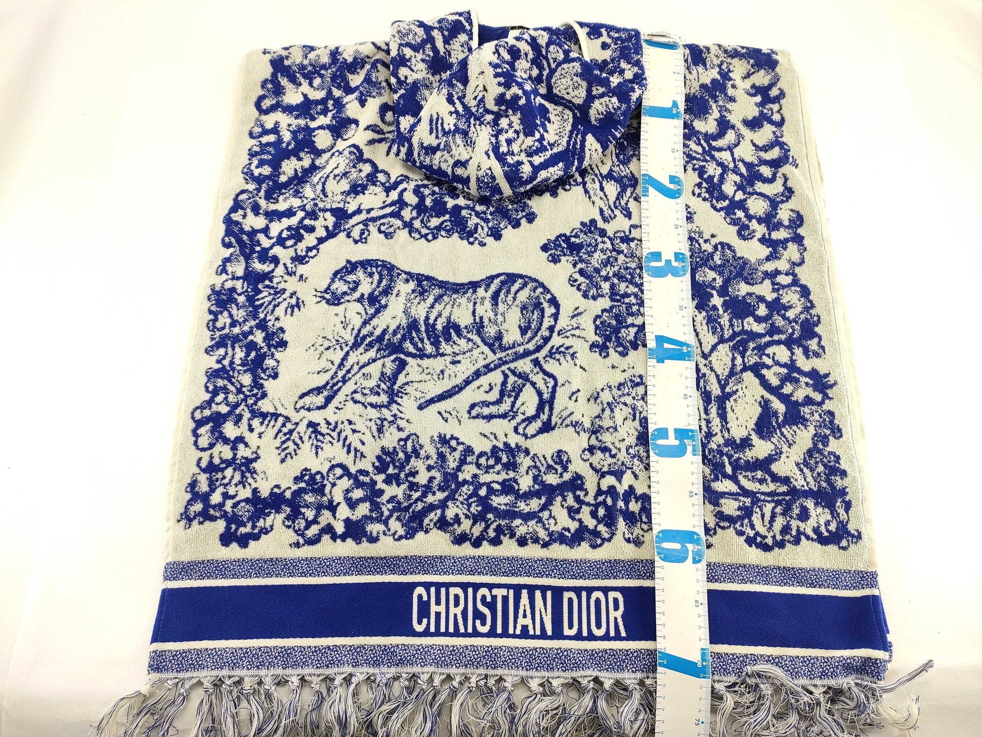 Dior Towel Poncho Blue Poncho
