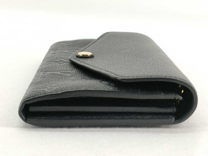 LOUIS VUITTON Monogram Unplanted Portefeuille Sara Monogram Unplanted Black M61182 CA4198 Initials Wallet
