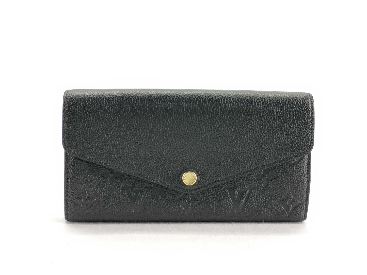 LOUIS VUITTON Monogram Unplanted Portefeuille Sara Monogram Unplanted Black M61182 CA4198 Initials Wallet