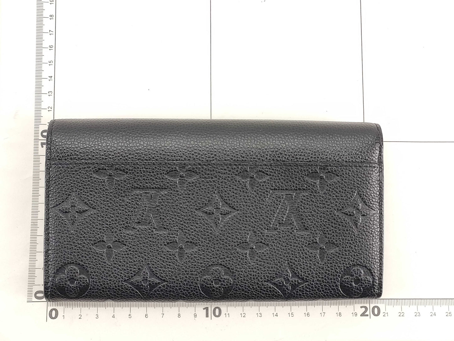 LOUIS VUITTON Monogram Unplanted Portefeuille Sara Monogram Unplanted Black M61182 CA4198 Initials Wallet