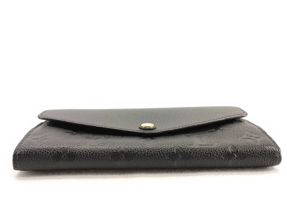 LOUIS VUITTON Monogram Unplanted Portefeuille Sara Monogram Unplanted Black M61182 CA4198 Initials Wallet