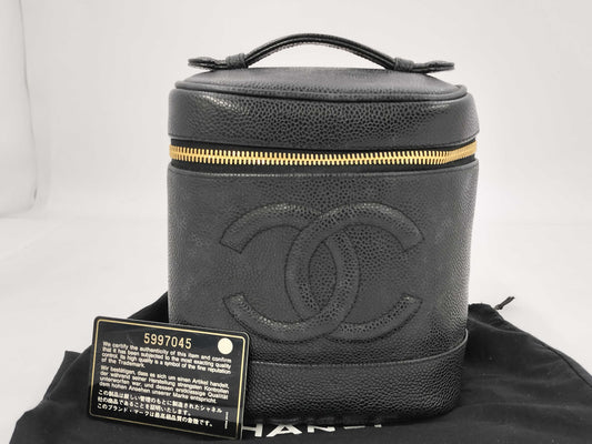 CHANEL Caviar Skin Vanity Bag Vanity Bag
