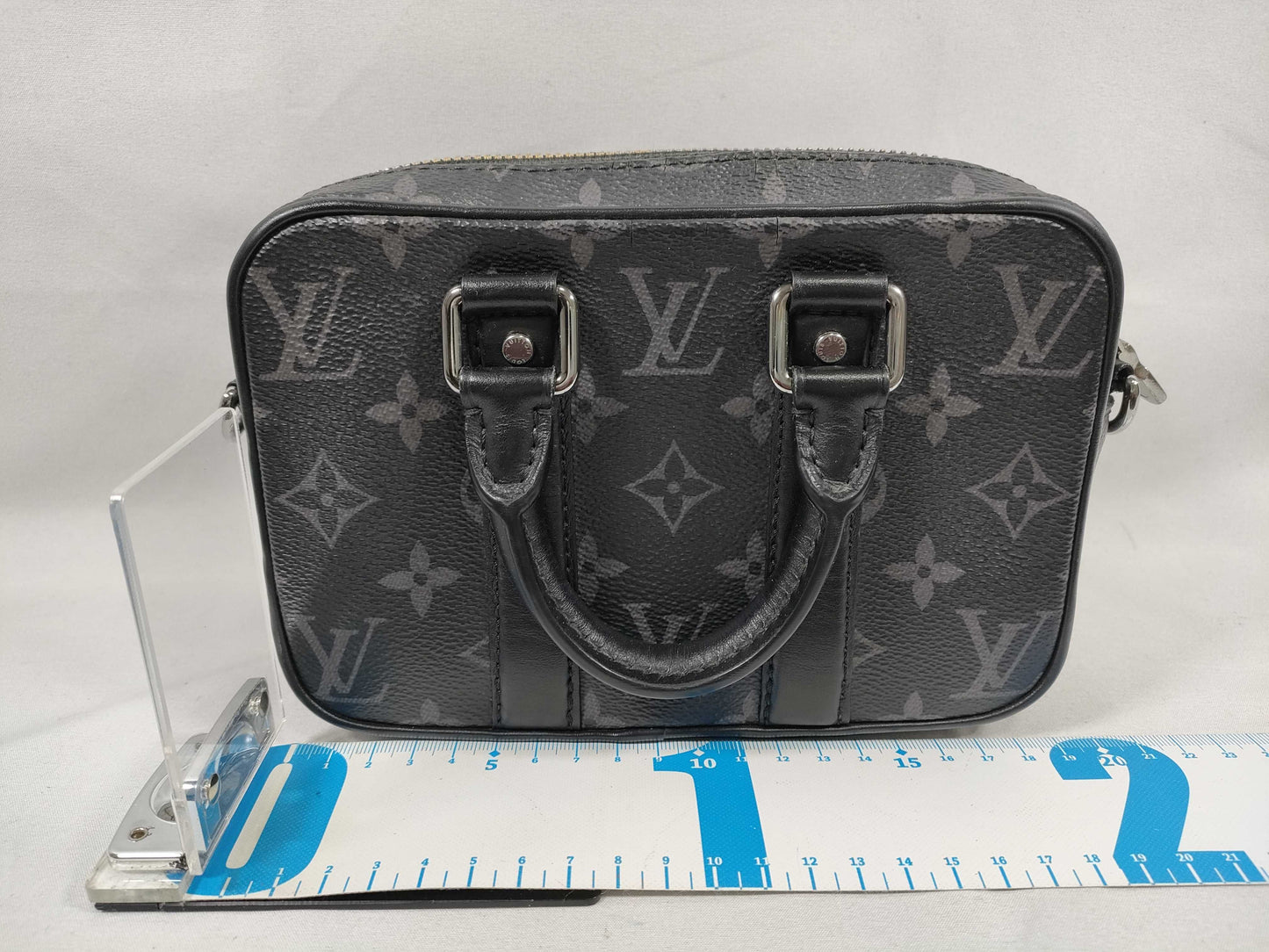 LOUIS VUITTON Monogram Eclipse Nano PDV M82770 Shoulder Bag