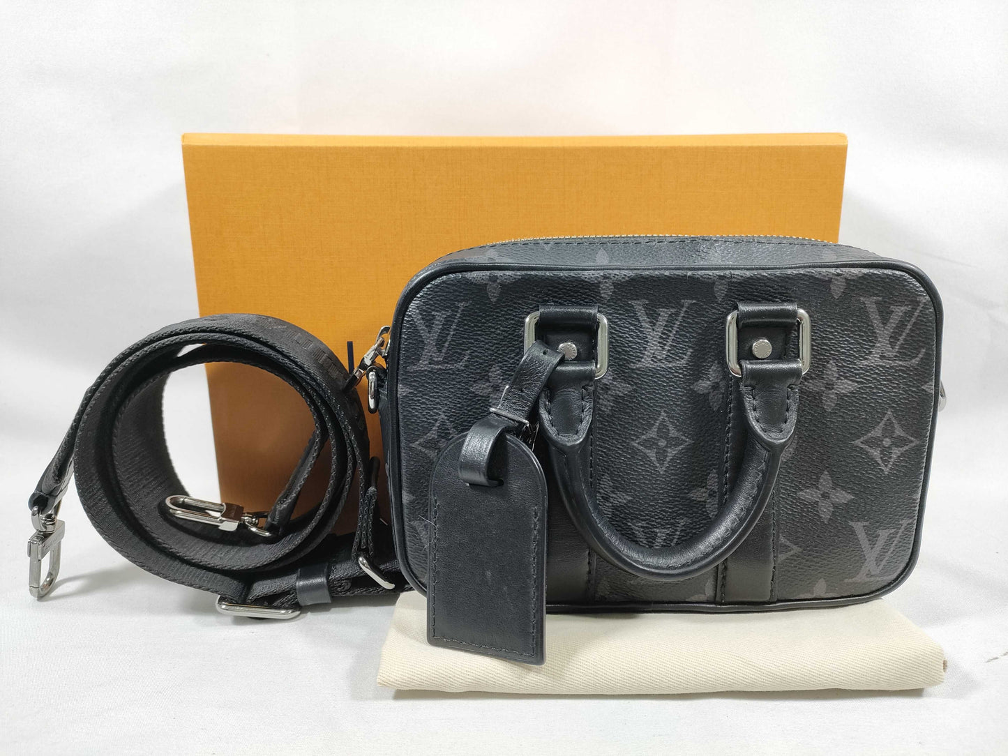 LOUIS VUITTON Monogram Eclipse Nano PDV M82770 Shoulder Bag