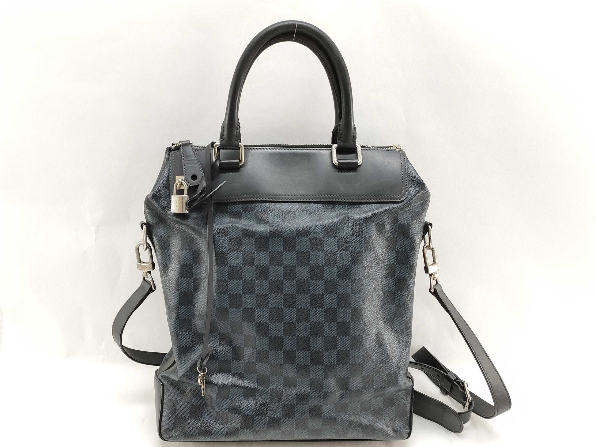 LOUIS VUITTON Damier Graffit Damier Cobalt Greenwich N41351 Handbag