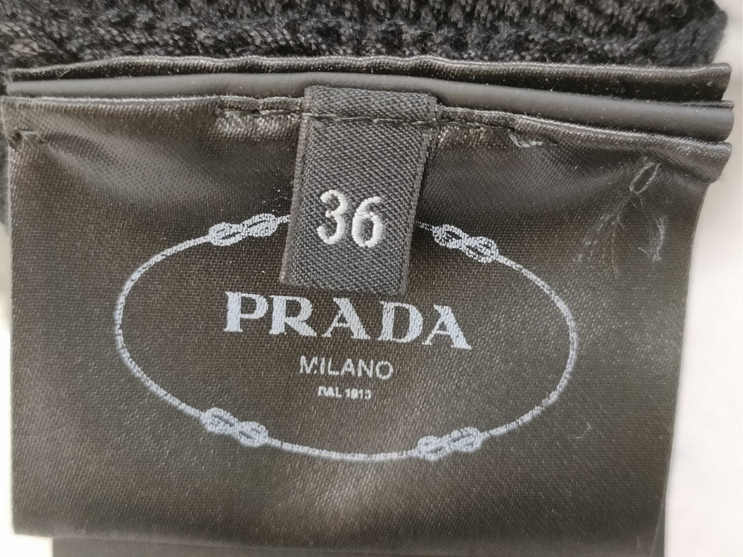 PRADA Cotton Crew Neck Sweater Top