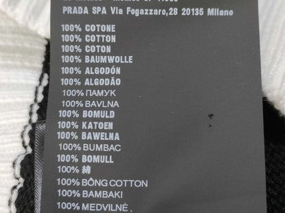 PRADA Cotton Crew Neck Sweater Top