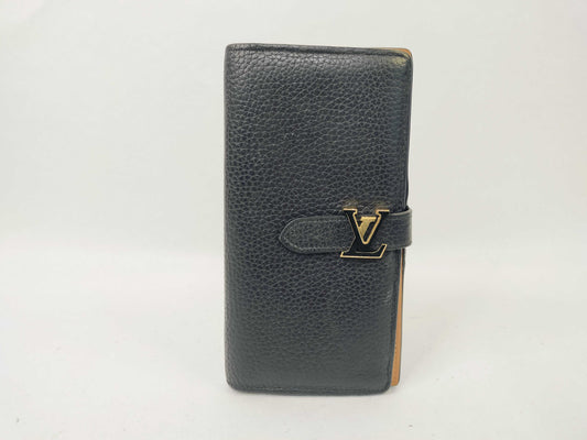 LOUIS VUITTON LV Vertical Wallet Noir M81330 Wallet