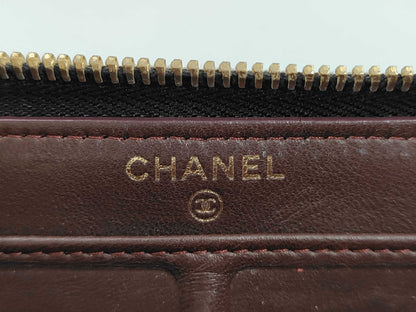 CHANEL Matlasse Round Zipper Long Wallet Wallet