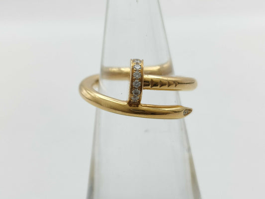 Cartier Juste un Clou Classic Model #50 Diamond 750 6.5g Ring 
