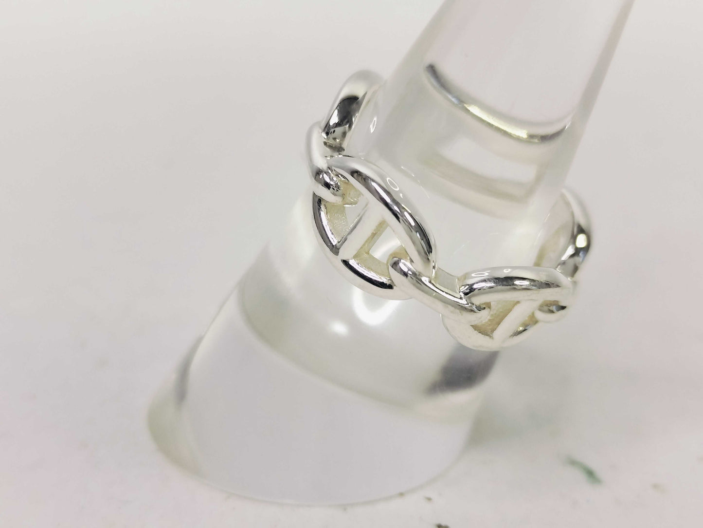 HERMES Chone Dunkle Anchener Ring Ag925 Ring