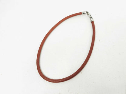 BVLGARI Leather Choker Necklace