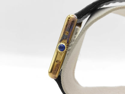 Cartier Vermeil Mast Tank 164871 5057001 Quartz Trinity Dial Women's Watch