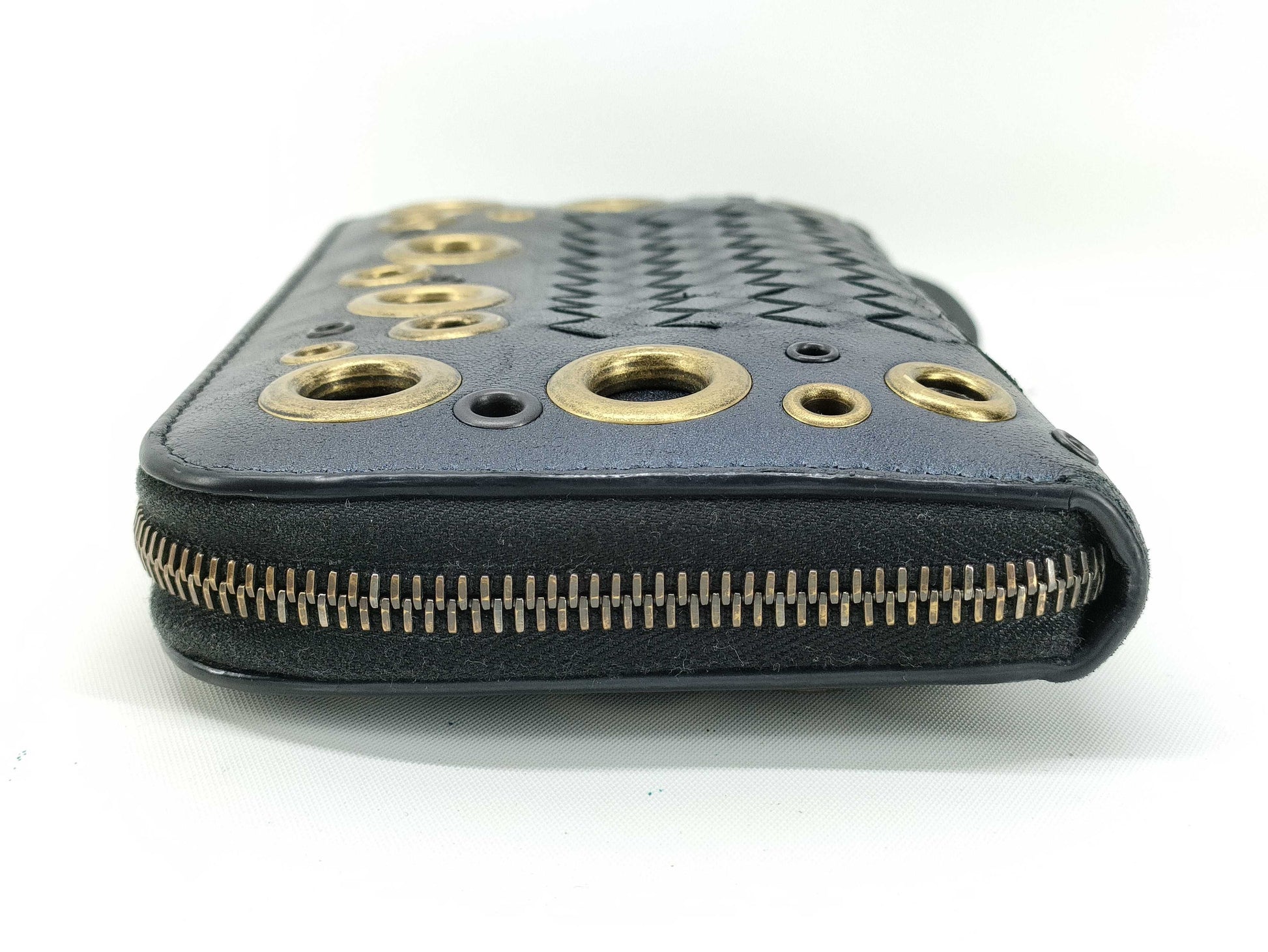 BOTTEGA VENETA Intrecciato Round Zipper Long Wallet Wallet