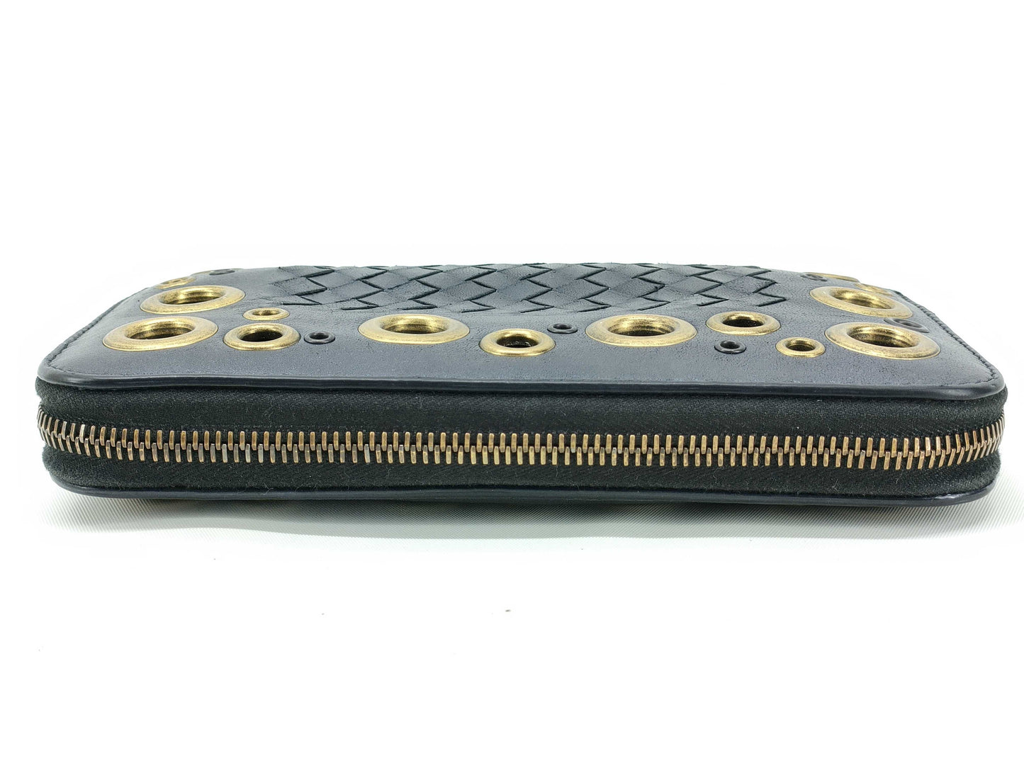 BOTTEGA VENETA Intrecciato Round Zipper Long Wallet Wallet