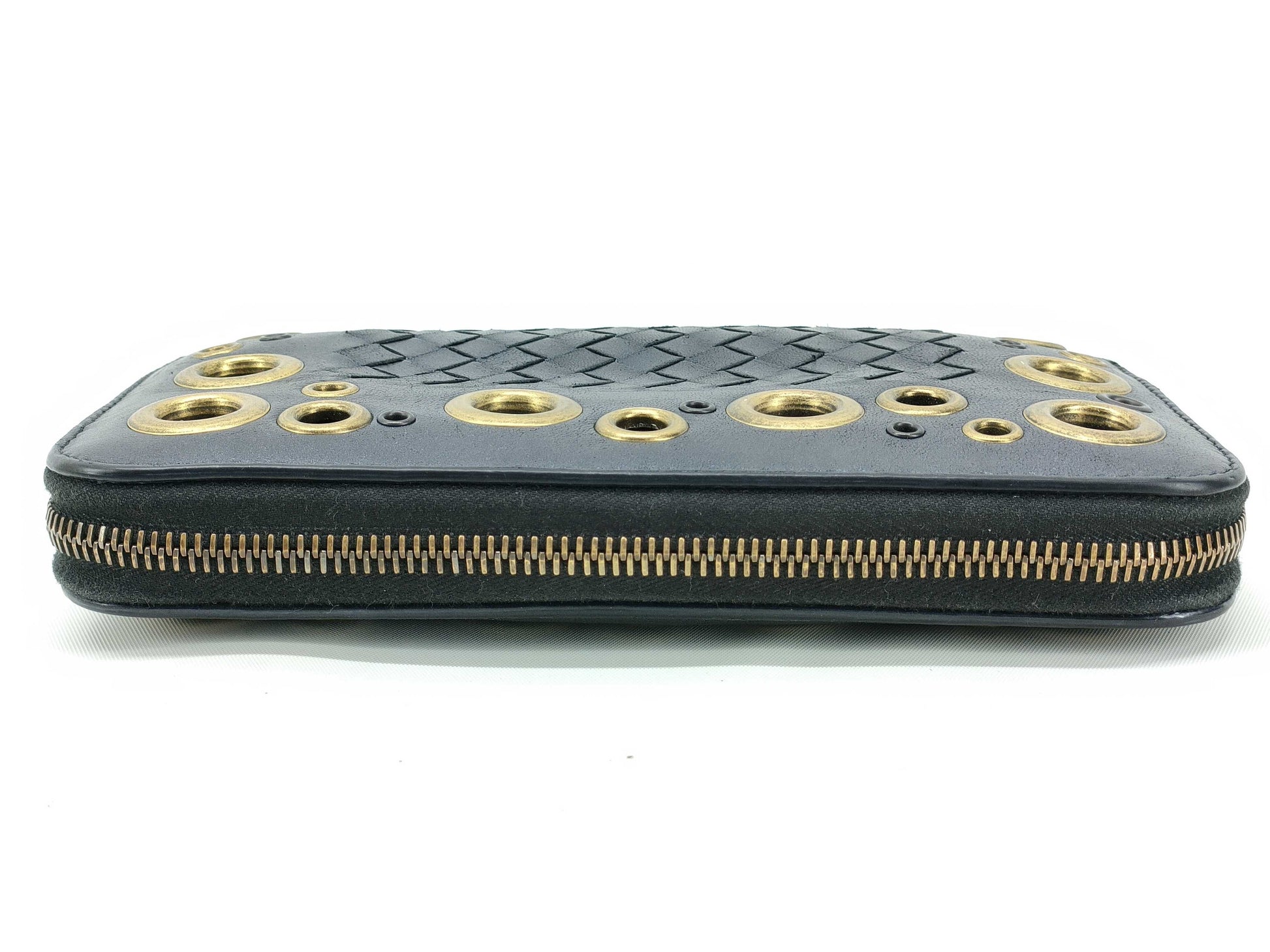 BOTTEGA VENETA Intrecciato Round Zipper Long Wallet Wallet