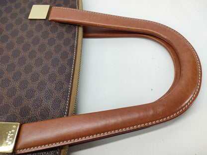 CELINE PVC Leather Macadam Handbag Handbag