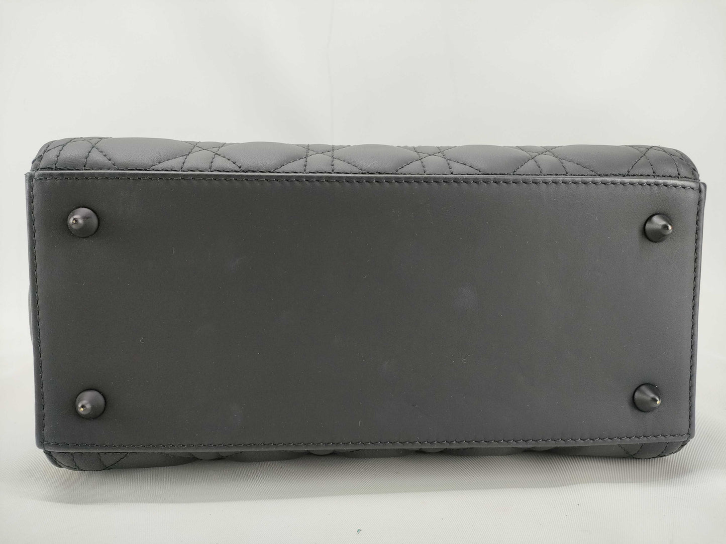 Dior Lady Dior Lady Dior Matte Black Mini 2-Way Handbag Lambskin Cannage Accessories: Shoulder Strap Handbag