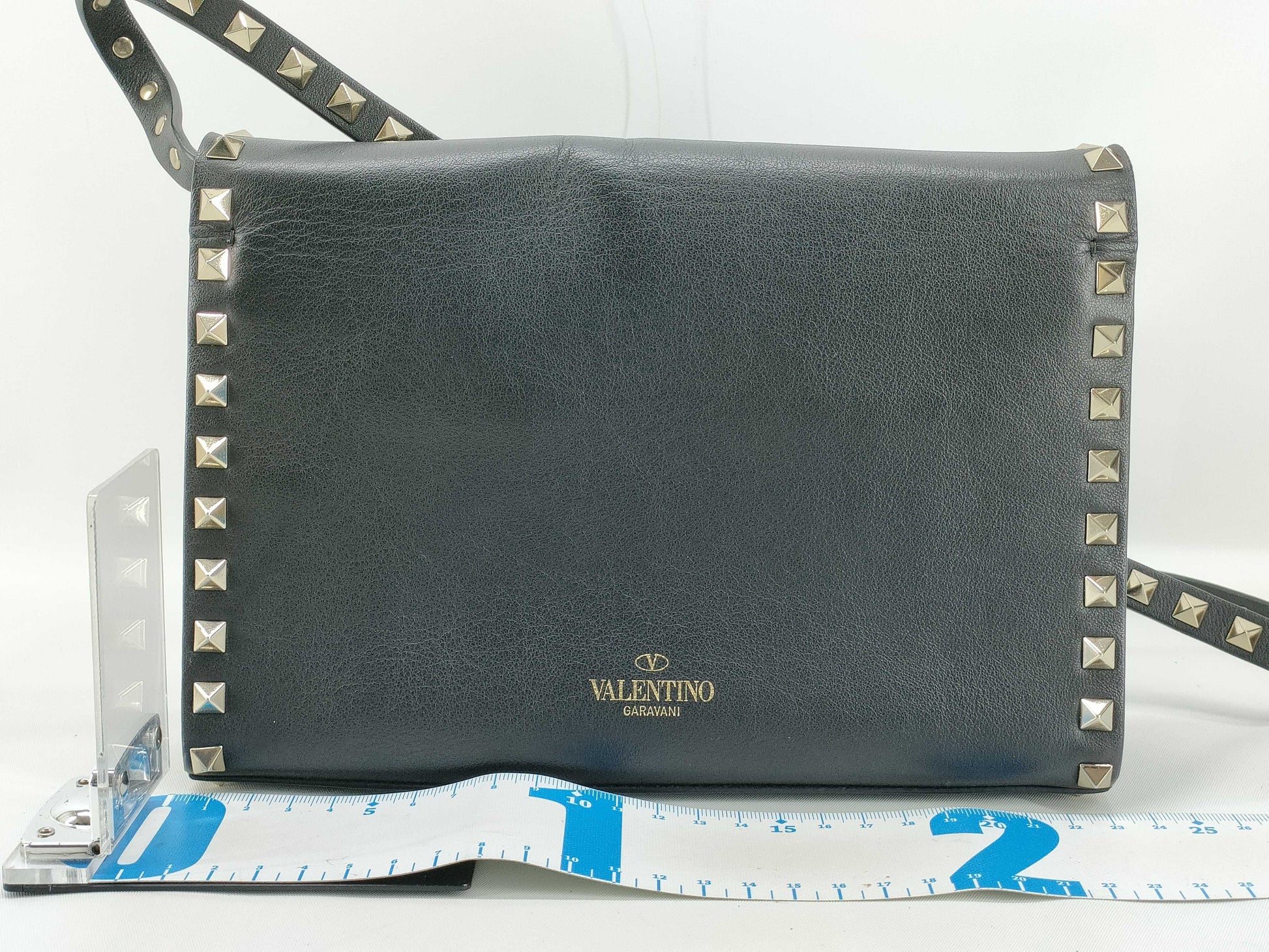 VALENTINO Garavani Studded Shoulder Bag Black Shoulder Bag