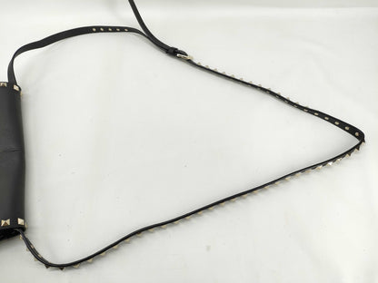 VALENTINO Garavani Studded Shoulder Bag Black Shoulder Bag