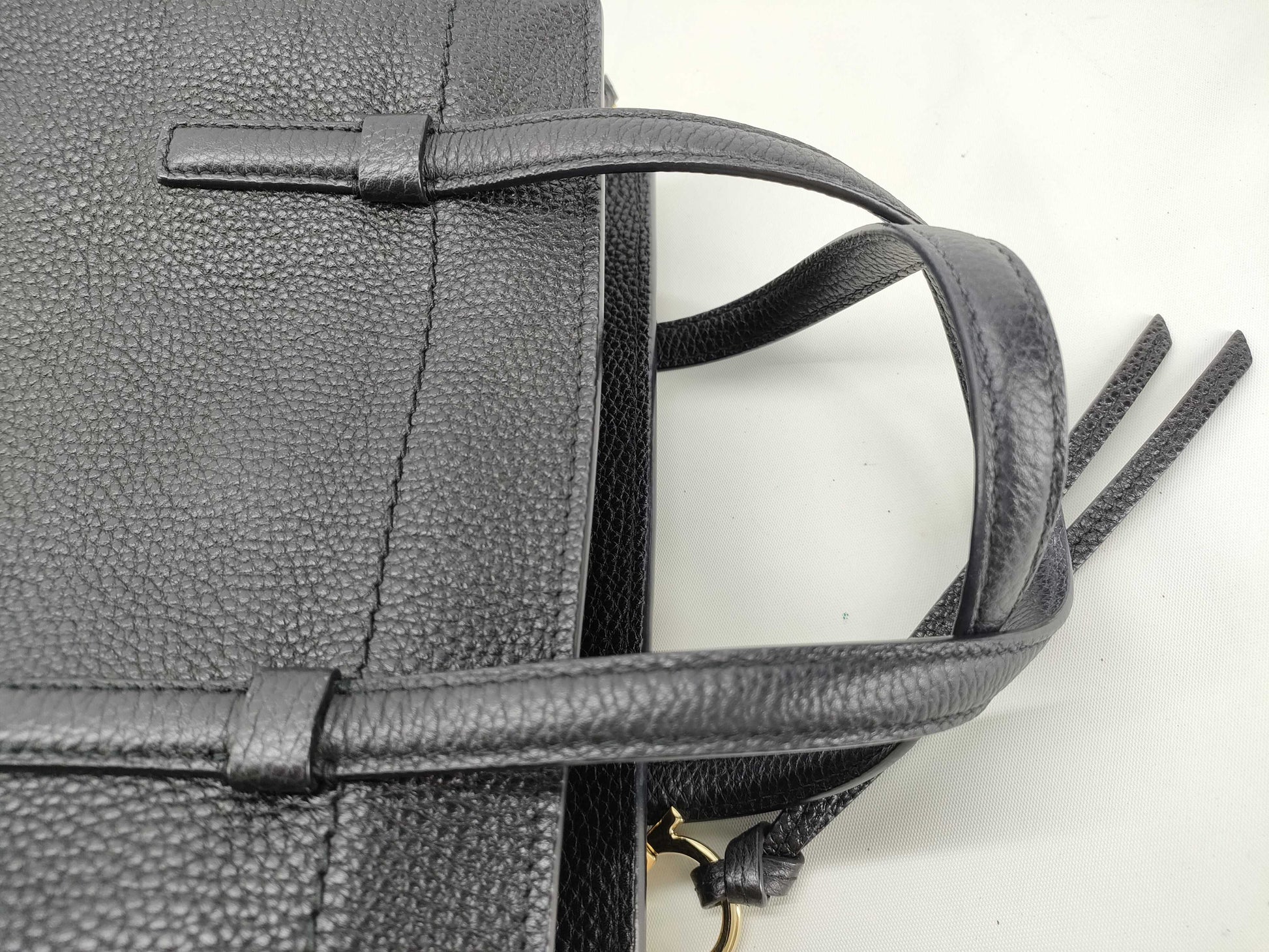 Salvatore Ferragamo Gancini 2-Way Bag Accessories: Storage Bag Strap Handbag