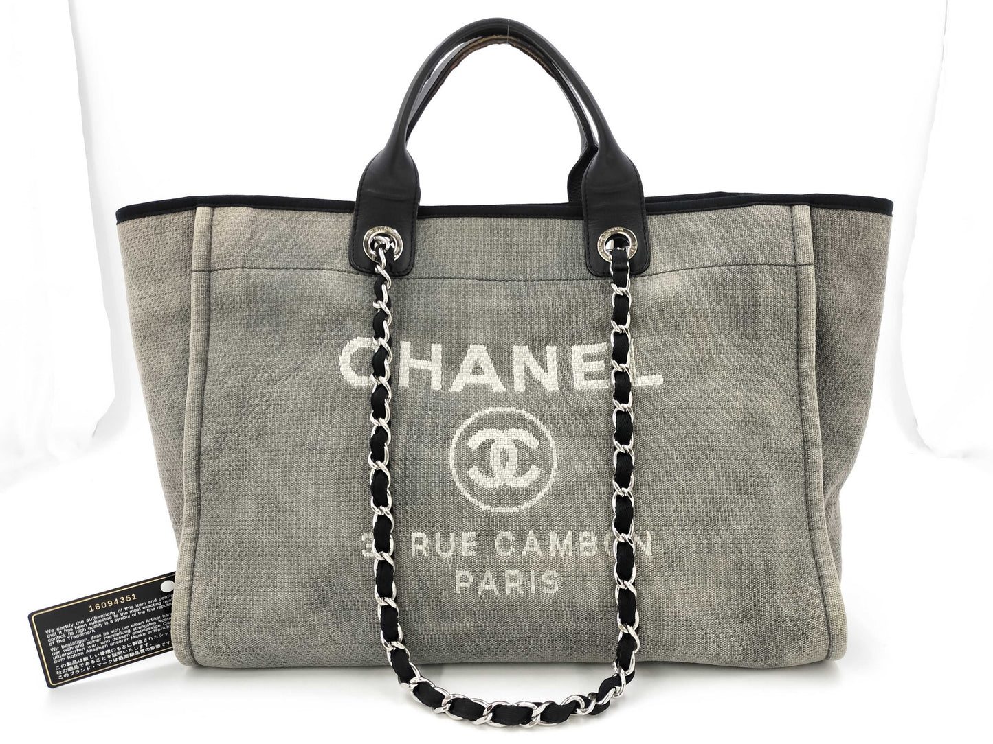 CHANEL Deauville GM 16th series Accessories: Card and sticker included Tote bag