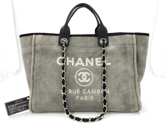 CHANEL Deauville GM 16th series Accessories: Card and sticker included Tote bag