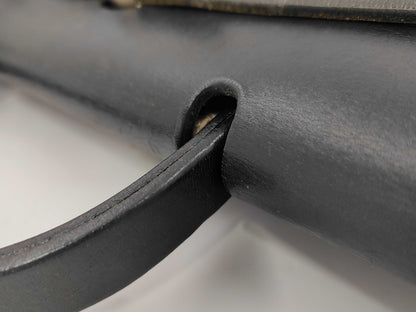 HERMES Ale Bag PM □D Engraving 2000 Toile Ash Toileau Officier Natural Black Accessories: Replacement Bag Cadena Key 2 Crochet Glove Holder Shoulder Bag