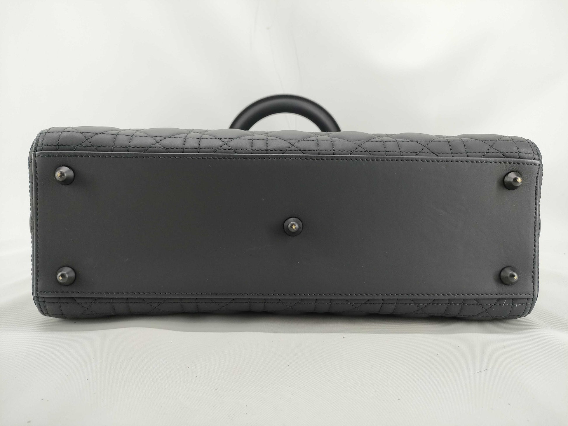 Dior Lady Dior Lady Dior Matte Black Handbag Lambskin Cannage Handbag