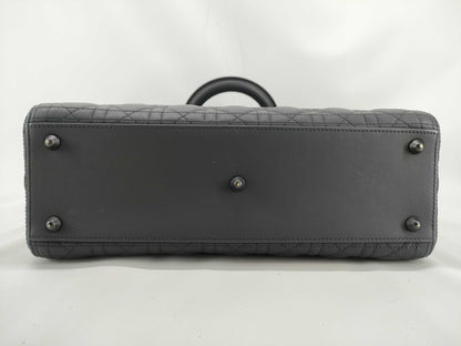 Dior Lady Dior Lady Dior Matte Black Handbag Lambskin Cannage Handbag