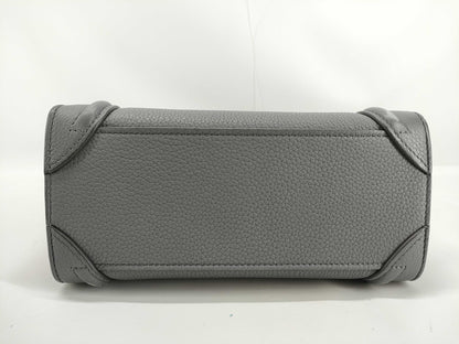 CELINE Luggage Nano Shopper Grey Accessories: Shoulder Strap Storage Bag Handbag