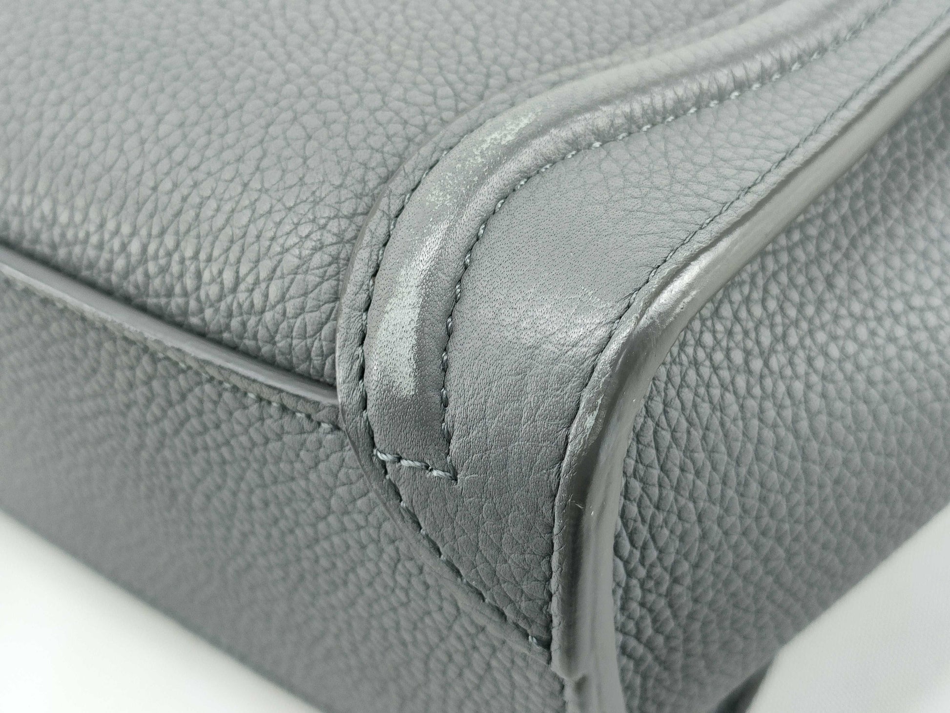 CELINE Luggage Nano Shopper Grey Accessories: Shoulder Strap Storage Bag Handbag