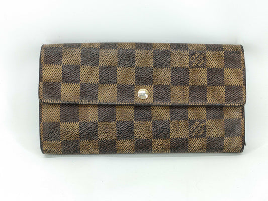 LOUIS VUITTON Damier Louis Vuitton Damier Portefeuille Sara Wallet