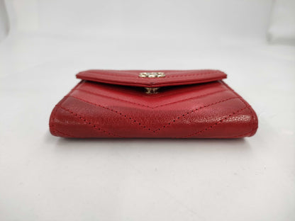 CHANEL V-Stitch Caviar Leather Coin Case, 27 Series Wallet