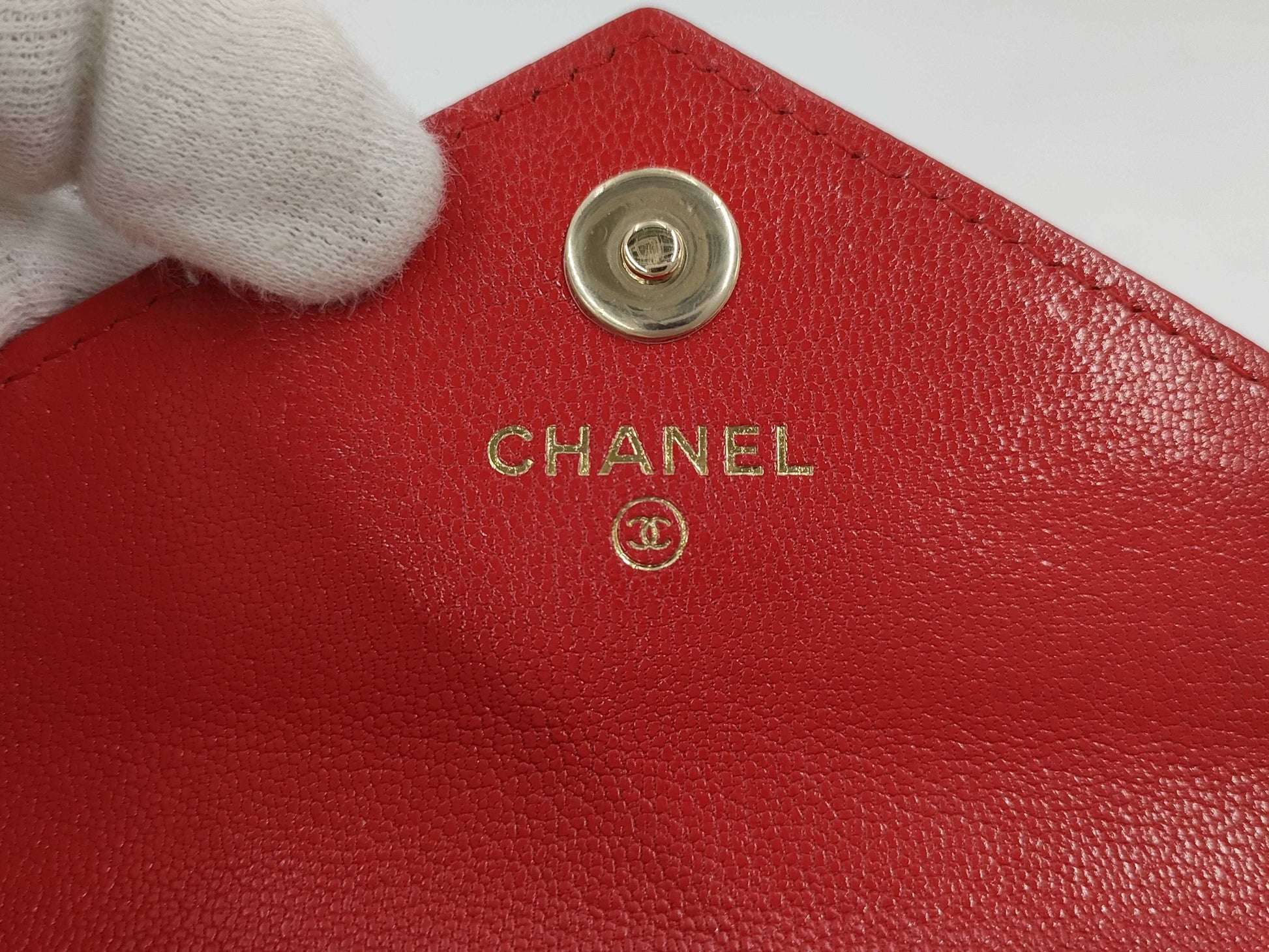 CHANEL V-Stitch Caviar Leather Coin Case, 27 Series Wallet