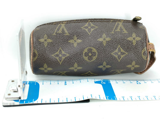 LOUIS VUITTON Monogram Louis Vuitton Etuitrois Ball de Golf Golf Ball Case M58249 Pouch