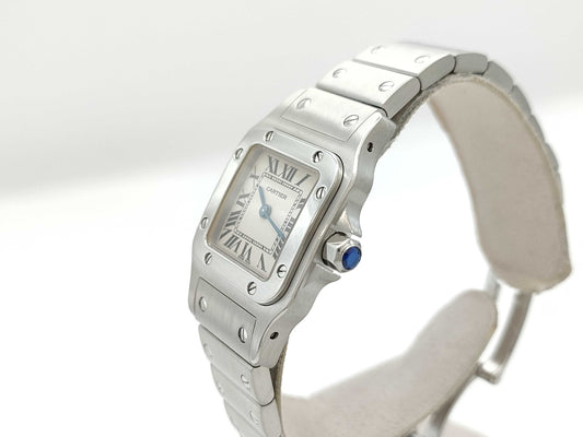 Cartier Santos Galbe SM W20056D6 1565 396533CE Quartz Women's Watch