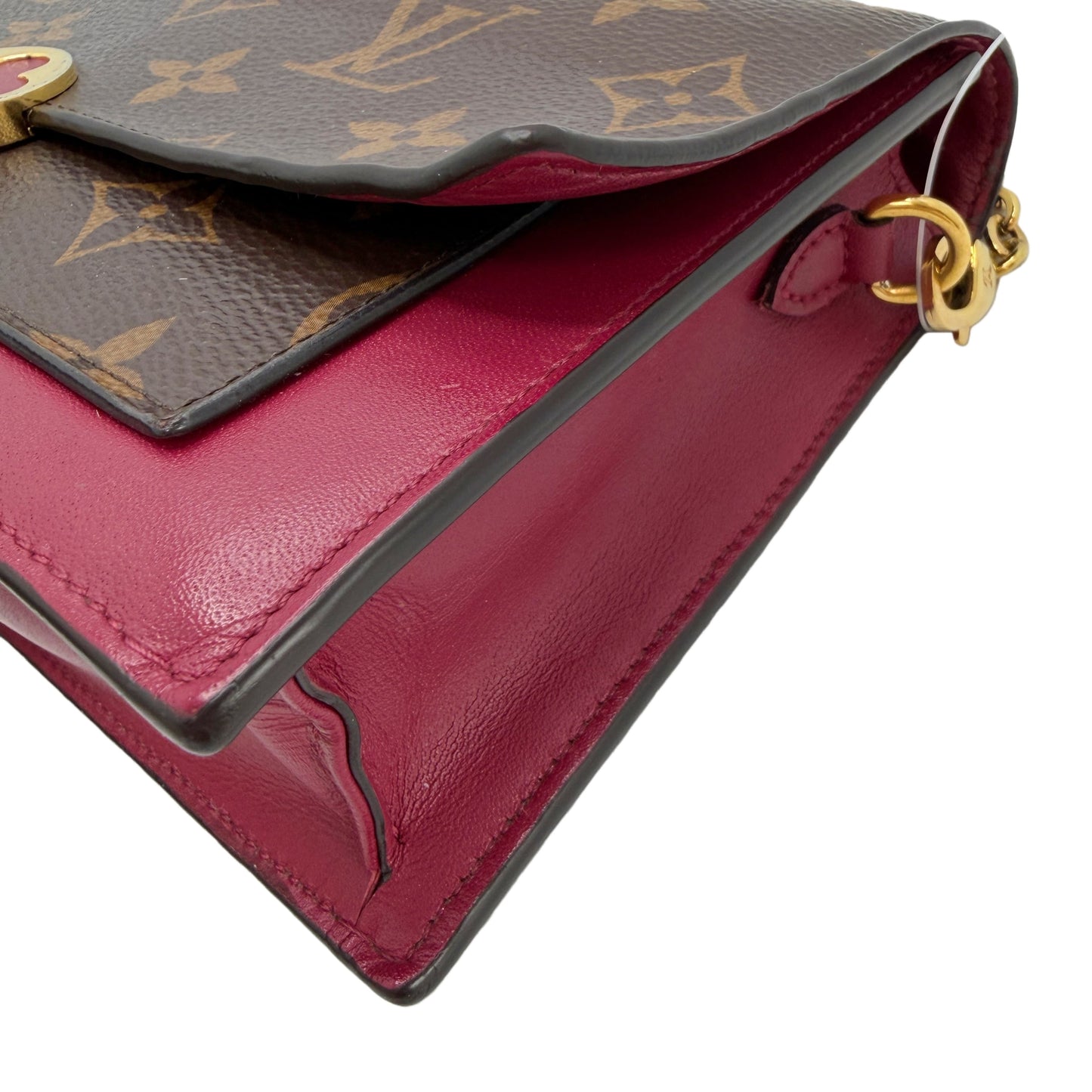 LOUIS VUITTON Louis Vuitton Monogram Portefeuille Flor Chain Wallet Shoulder Bag