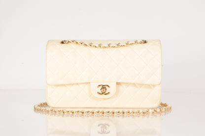 CHANEL W Flap 25 Ram Ivory 8th Series Shoulder Bag