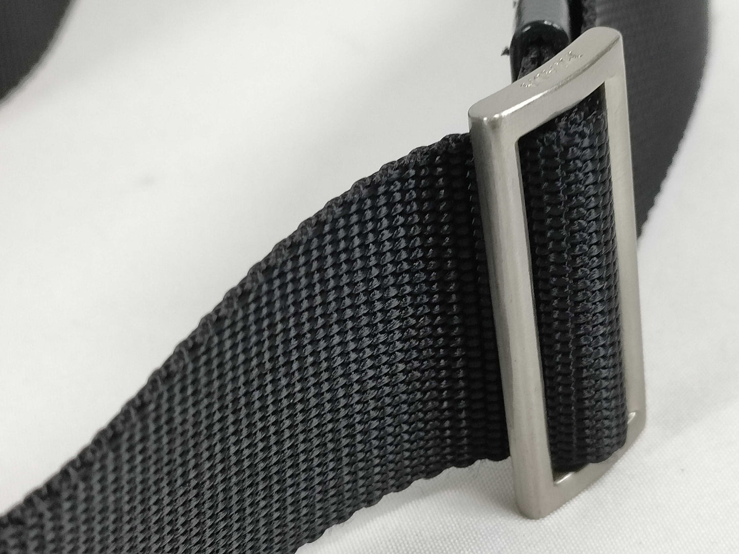 PRADA Nylon Nylon Black Triangle Logo Plate with White Tag Zipper: OPTI Shoulder Bag